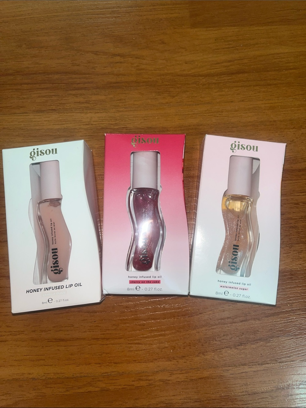 Set of 3 Gisou Honey Infused Lip Oils